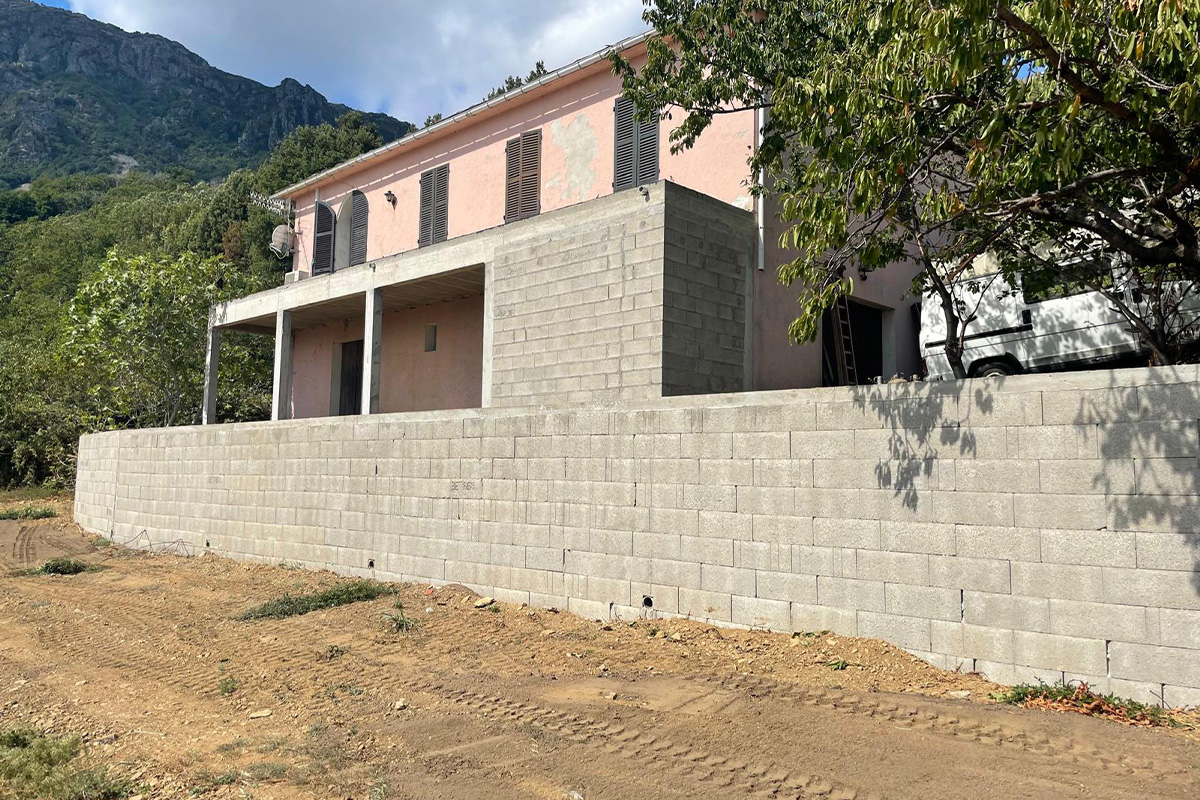 Mur de soutien - vue 3